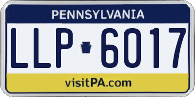 PA license plate LLP6017