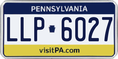 PA license plate LLP6027