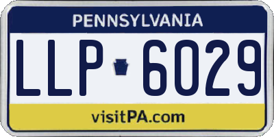 PA license plate LLP6029