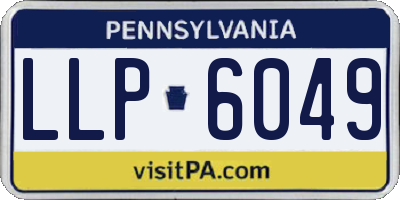 PA license plate LLP6049