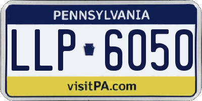 PA license plate LLP6050