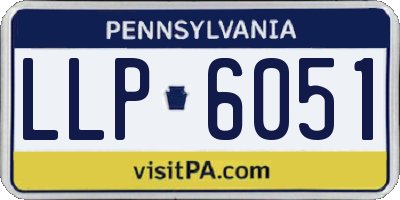 PA license plate LLP6051