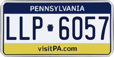 PA license plate LLP6057