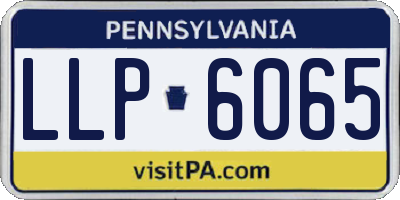 PA license plate LLP6065