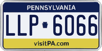 PA license plate LLP6066