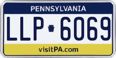PA license plate LLP6069