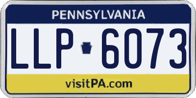 PA license plate LLP6073