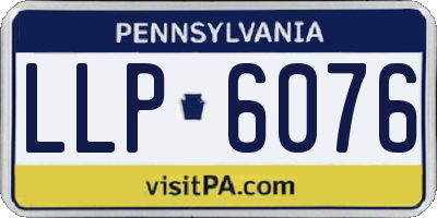 PA license plate LLP6076