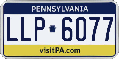 PA license plate LLP6077