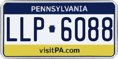 PA license plate LLP6088