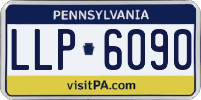 PA license plate LLP6090
