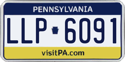 PA license plate LLP6091