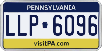 PA license plate LLP6096