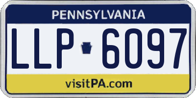 PA license plate LLP6097