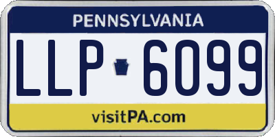 PA license plate LLP6099