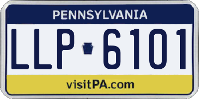 PA license plate LLP6101
