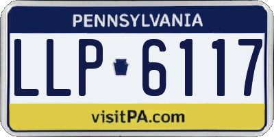 PA license plate LLP6117