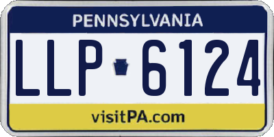 PA license plate LLP6124