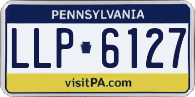 PA license plate LLP6127