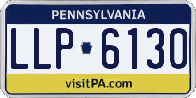 PA license plate LLP6130