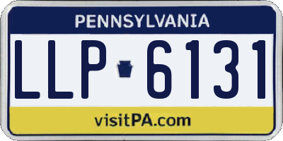 PA license plate LLP6131