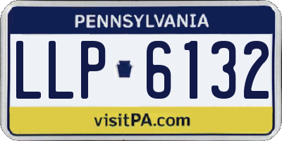 PA license plate LLP6132