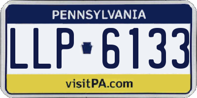 PA license plate LLP6133