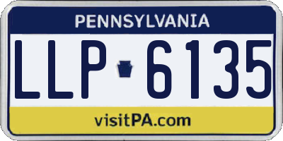 PA license plate LLP6135
