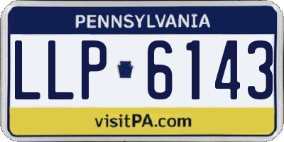 PA license plate LLP6143