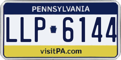 PA license plate LLP6144