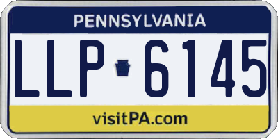 PA license plate LLP6145