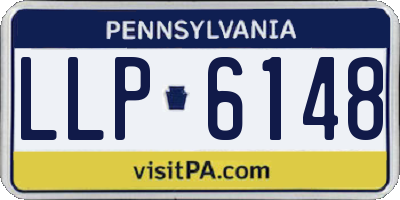 PA license plate LLP6148