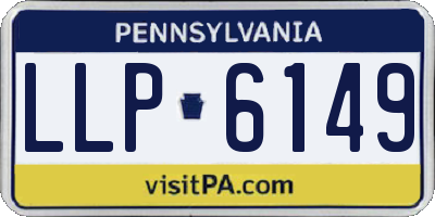 PA license plate LLP6149