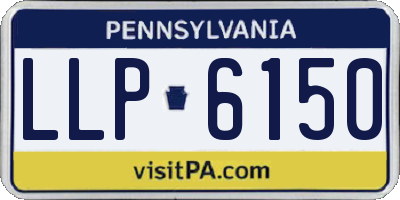 PA license plate LLP6150