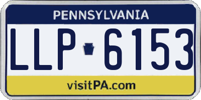 PA license plate LLP6153