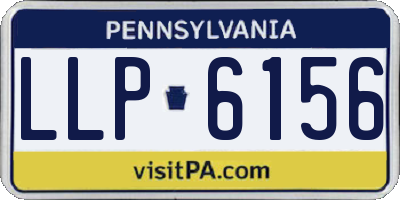 PA license plate LLP6156