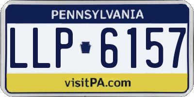 PA license plate LLP6157