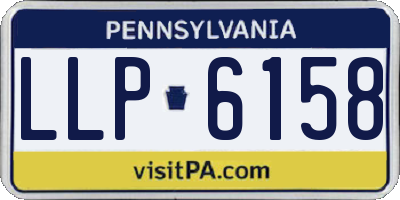 PA license plate LLP6158