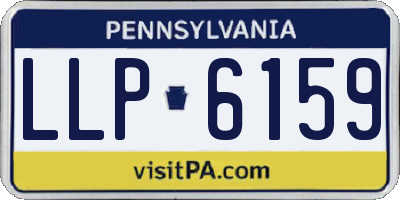 PA license plate LLP6159