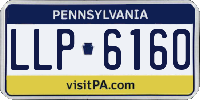 PA license plate LLP6160
