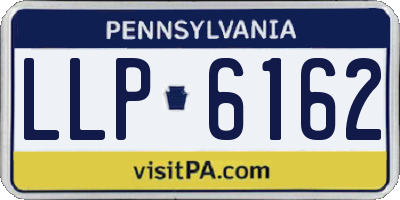 PA license plate LLP6162