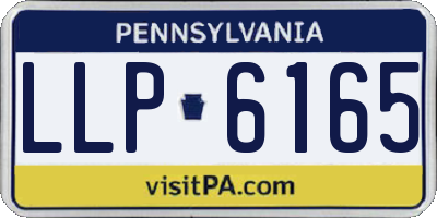 PA license plate LLP6165