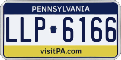 PA license plate LLP6166