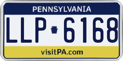 PA license plate LLP6168