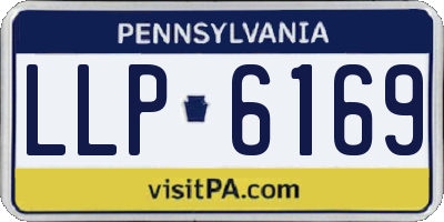 PA license plate LLP6169