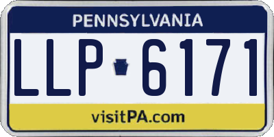 PA license plate LLP6171