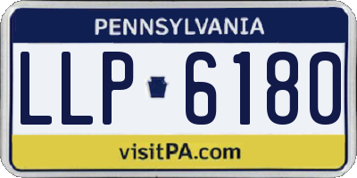 PA license plate LLP6180