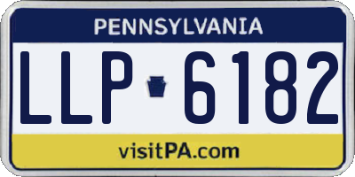 PA license plate LLP6182
