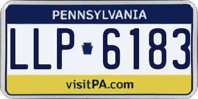PA license plate LLP6183
