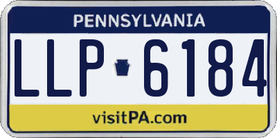 PA license plate LLP6184